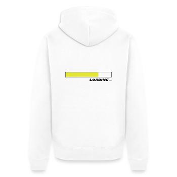 Chargement en cours ... 2c - Veste à capuche bio Premium Unisexe - blanc - Dos - Thijin (182cm)
