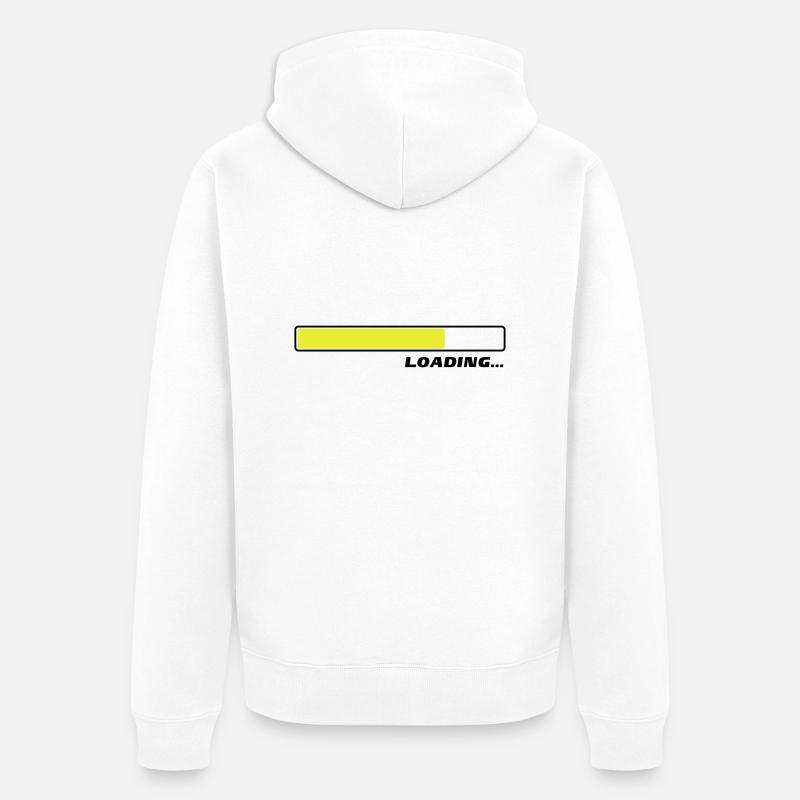 Loading ... 2c - Unisex Premium Organic Zip Hoodie - white