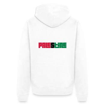Palestine - Unisex Premium Bio Zip Hoodie - Weiß - Hinten - Thijin (182cm)