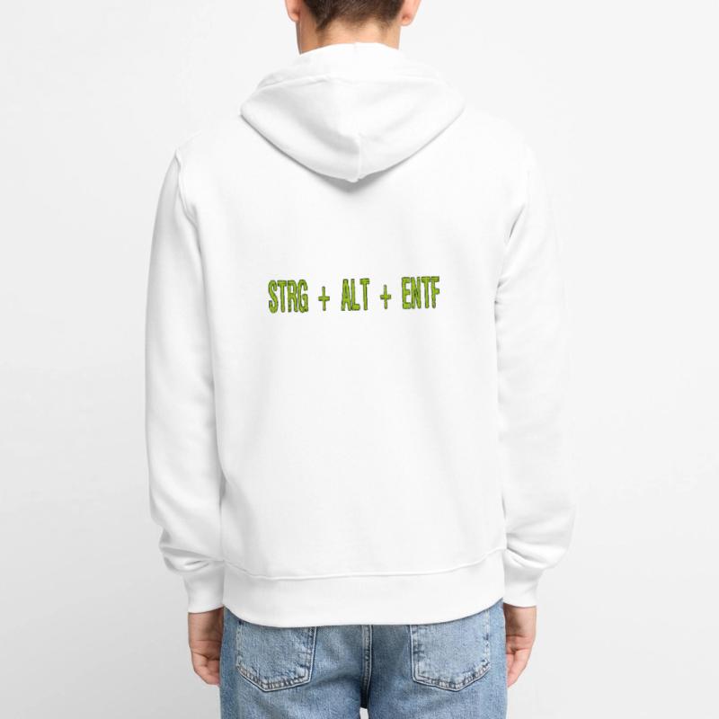 CTRL ALT DEL - Keyboard shortcut Program Crash Unisex Premium Organic Zip Hoodie