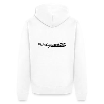 Radiologieassistentin - Unisex Premium Bio Zip Hoodie - Weiß - Hinten - Thijin (182cm)