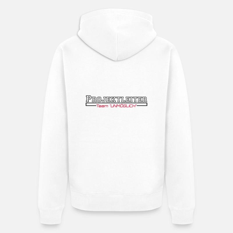 projektleiter - Veste à capuche bio Premium Unisexe - blanc