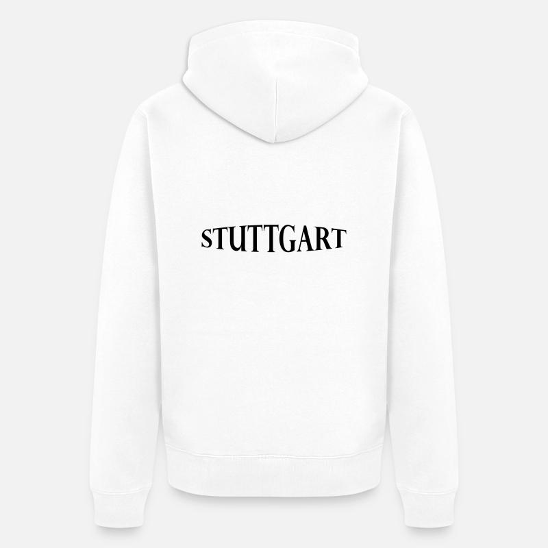 Stuttgart - Veste à capuche bio Premium Unisexe - blanc
