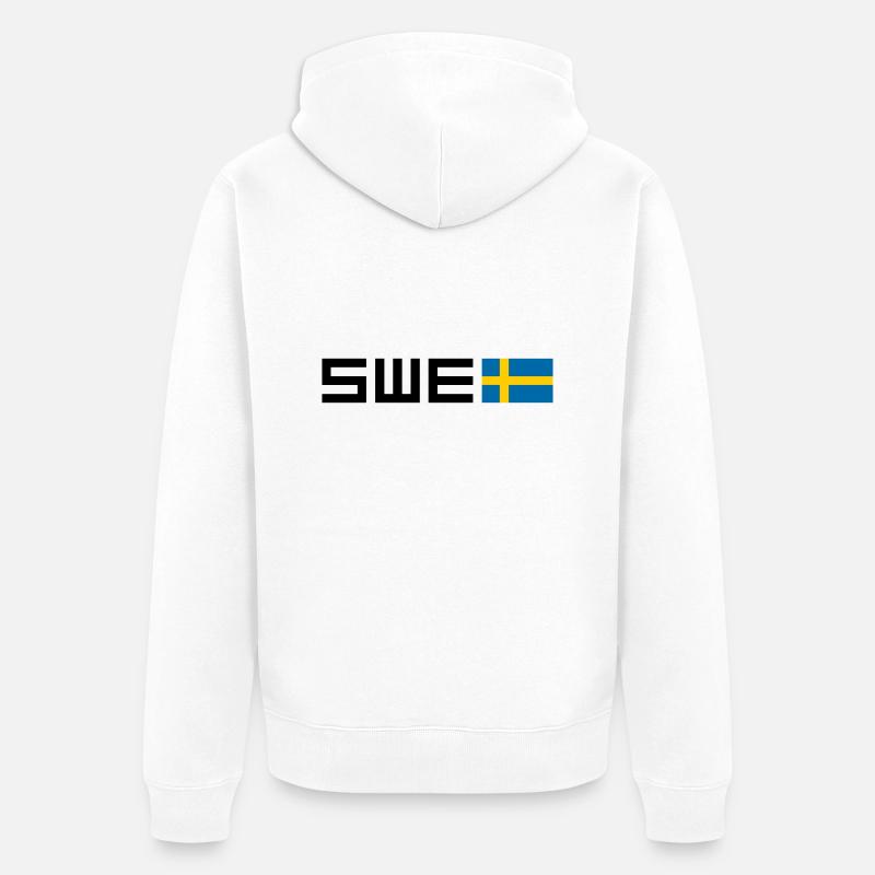 Suède - Veste à capuche bio Premium Unisexe - blanc