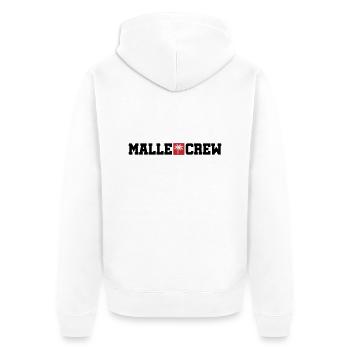 Malle Crew Mallorca - Unisex Premium Organic Zip Hoodie - white - Back - Thijin (182cm)