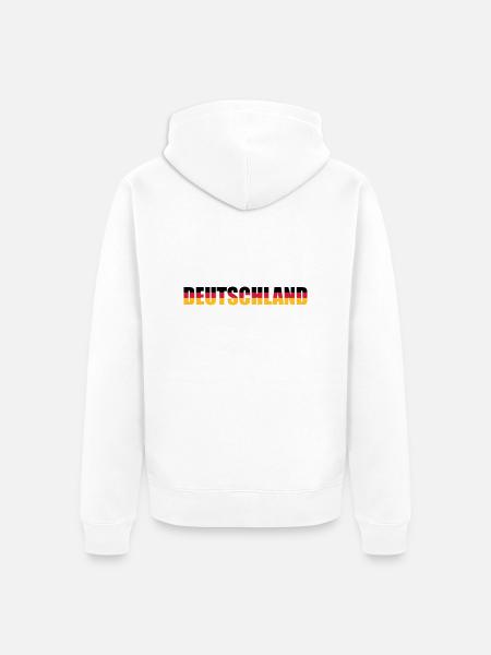 Deutschland - Unisex Premium Bio Zip Hoodie - Weiß