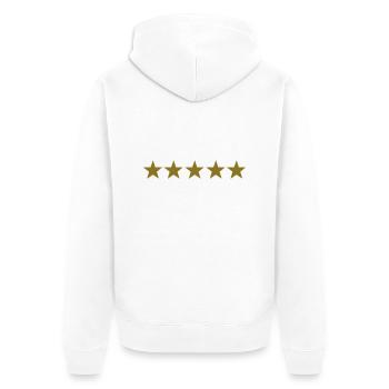 stars - Veste à capuche bio Premium Unisexe - blanc - Dos - Thijin (182cm)