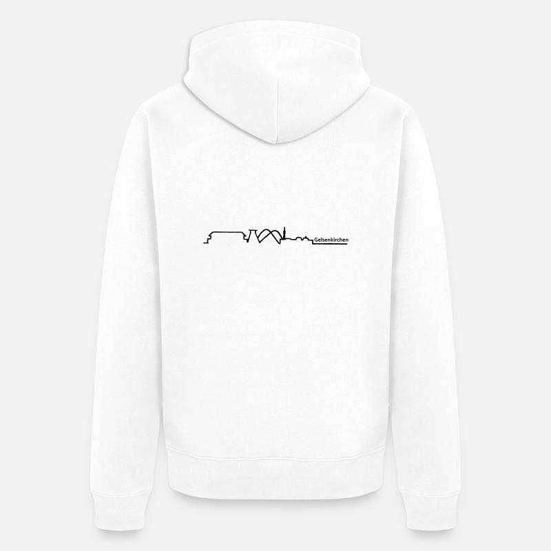 horizon gelsenkirchen - Veste à capuche bio Premium Unisexe - blanc