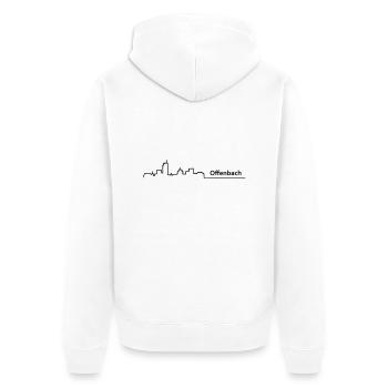 horizon offenbach_main - Veste à capuche bio Premium Unisexe - blanc - Dos - Thijin (182cm)