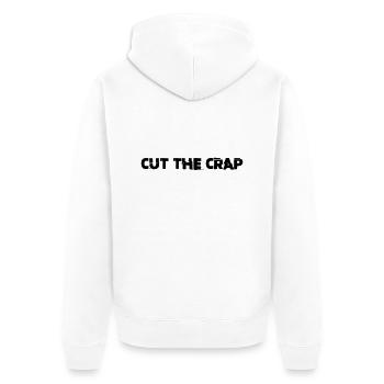 Funny Quotes: Cut The Crap - Veste à capuche bio Premium Unisexe - blanc - Dos - Thijin (182cm)