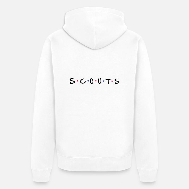 Scouts - Veste à capuche bio Premium Unisexe - blanc
