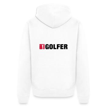 golf__2__f2 - Veste à capuche bio Premium Unisexe - blanc - Dos - Thijin (182cm)