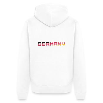 Team Germany Germany Colors Black Red Gold G - Unisex Premium Organic Zip Hoodie - white - Back - Thijin (182cm)