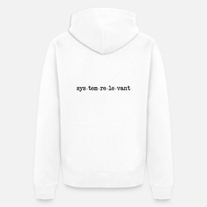 importance systémique - Veste à capuche bio Premium Unisexe - blanc
