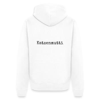kater schnurrhaare girlie bengalkatze geschenkidee - Unisex Premium Bio Zip Hoodie - Weiß - Hinten - Thijin (182cm)