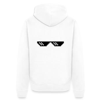 Lunettes Swag - Lunettes Swag - Veste à capuche bio Premium Unisexe - blanc - Dos - Thijin (182cm)