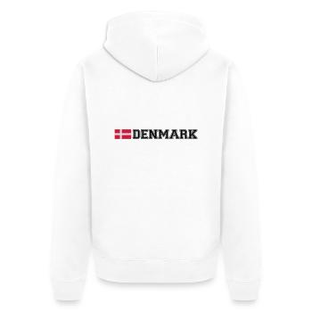 Denmark Design - Unisex Premium Bio Zip Hoodie - Weiß - Hinten - Thijin (182cm)