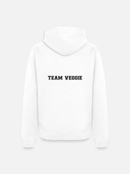 Team Veggie - Unisex Premium Bio Zip Hoodie - Weiß