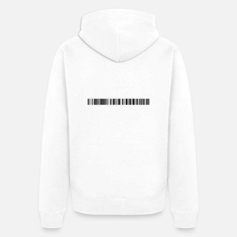 R U curious? - Unisex Premium Bio Zip Hoodie - Weiß