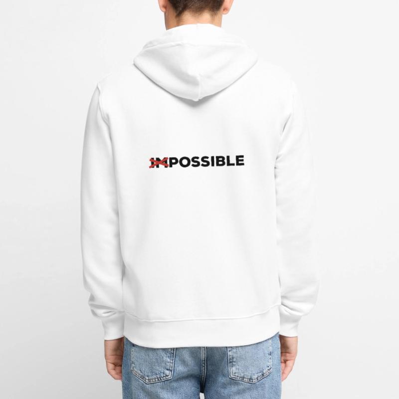 possible possible feasible way out solution Optimist yes Unisex Premium Organic Zip Hoodie