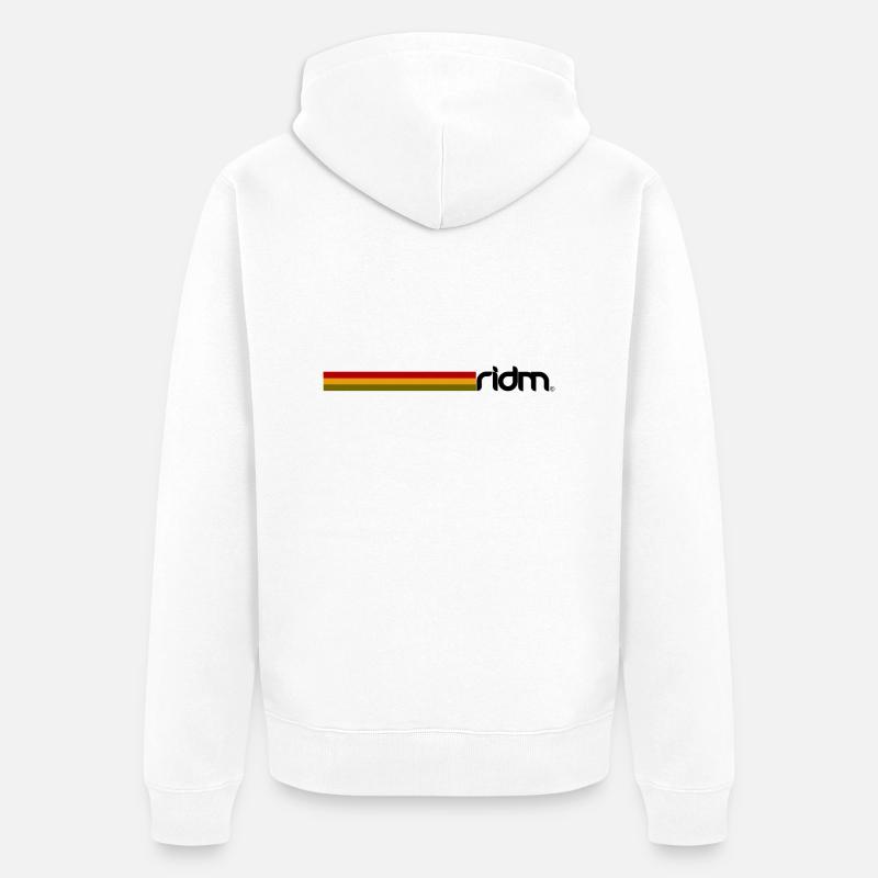 RIDM Rasta - Veste à capuche bio Premium Unisexe - blanc