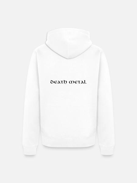 Death Metal - Unisex Premium Bio Zip Hoodie - Weiß