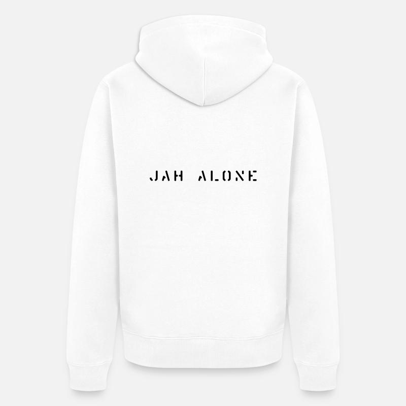 jahalone - Unisex Premium Bio Zip Hoodie - Weiß