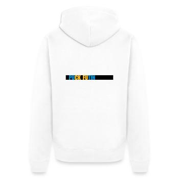 Conception du logo Puck Futin - Veste à capuche bio Premium Unisexe - blanc - Dos - Thijin (182cm)