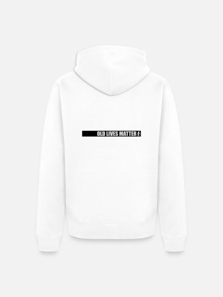 old lives matter quote - Unisex Premium Organic Zip Hoodie - white