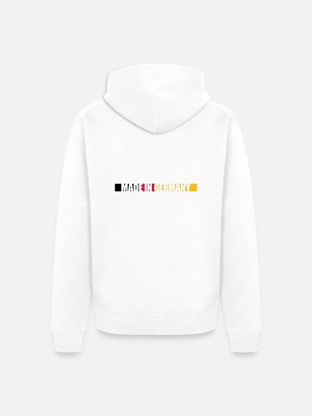 Made in Germany - Unisex Premium Bio Zip Hoodie - Weiß