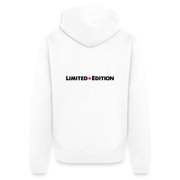 Édition limitée - Veste à capuche bio Premium Unisexe - blanc - Dos - Thijin (182cm)