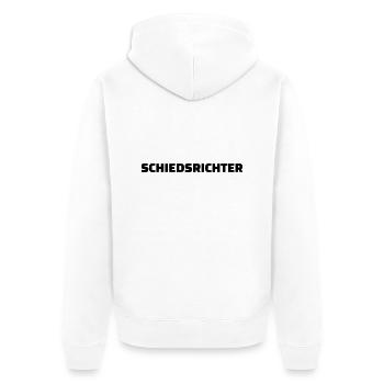 Schiedsrichter - Unisex Premium Bio Zip Hoodie - Weiß - Hinten - Thijin (182cm)