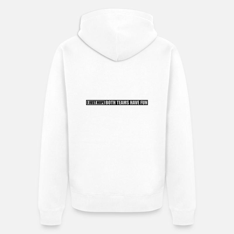 Both Teams Have Fun - Unisex Premium Bio Zip Hoodie - Weiß