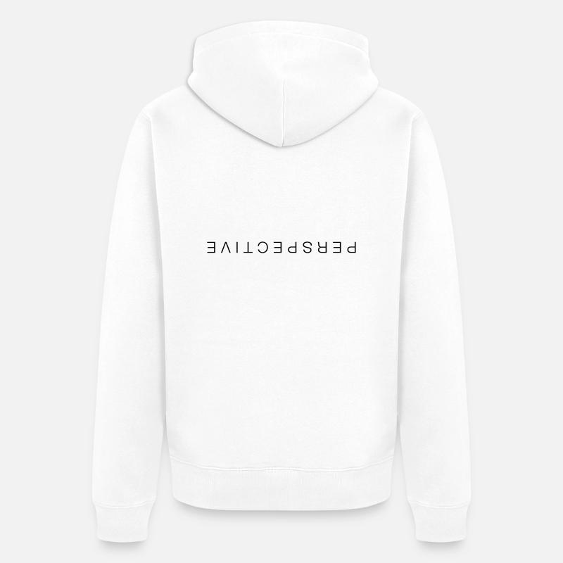 Perspective - Veste à capuche bio Premium Unisexe - blanc