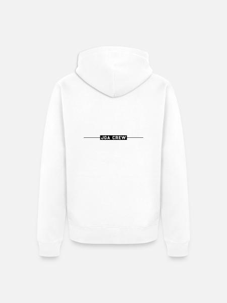 Jga Crew - Unisex Premium Bio Zip Hoodie - Weiß