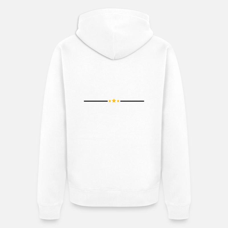 Ligne Star - Veste à capuche bio Premium Unisexe - blanc