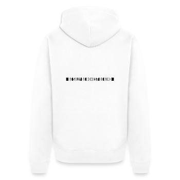 Silly Honest Child - Unisex Premium Organic Zip Hoodie - white - Back - Thijin (182cm)