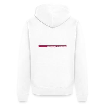 World's Best Ex Girlfriend - Unisex Premium Organic Zip Hoodie - white - Back - Thijin (182cm)