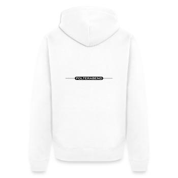 Polterabend Grafik - Unisex Premium Bio Zip Hoodie - Weiß - Hinten - Thijin (182cm)