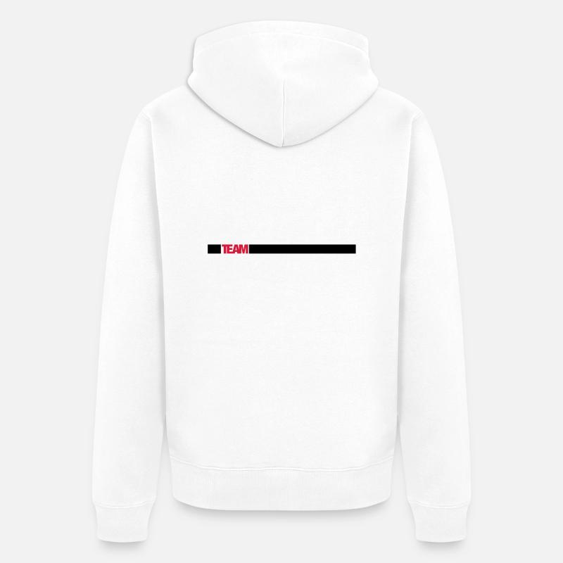 Équipe - Veste à capuche bio Premium Unisexe - blanc