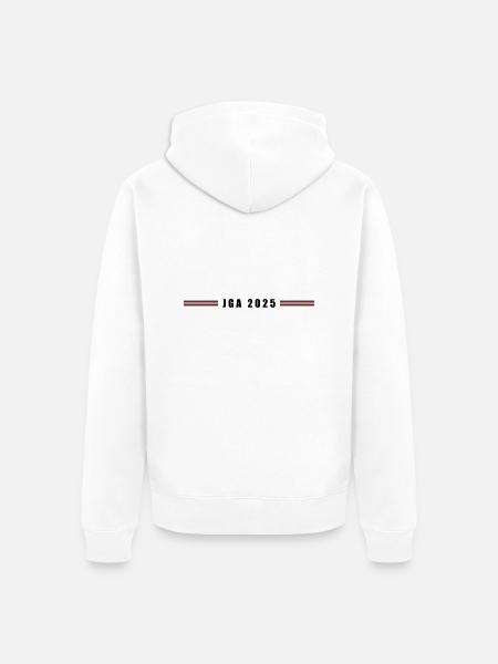 Jga 2025 - Unisex Premium Organic Zip Hoodie - white