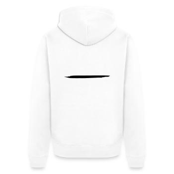 Rogue tines There's nothing here Doodle 1c - Unisex Premium Organic Zip Hoodie - white - Back - Thijin (182cm)