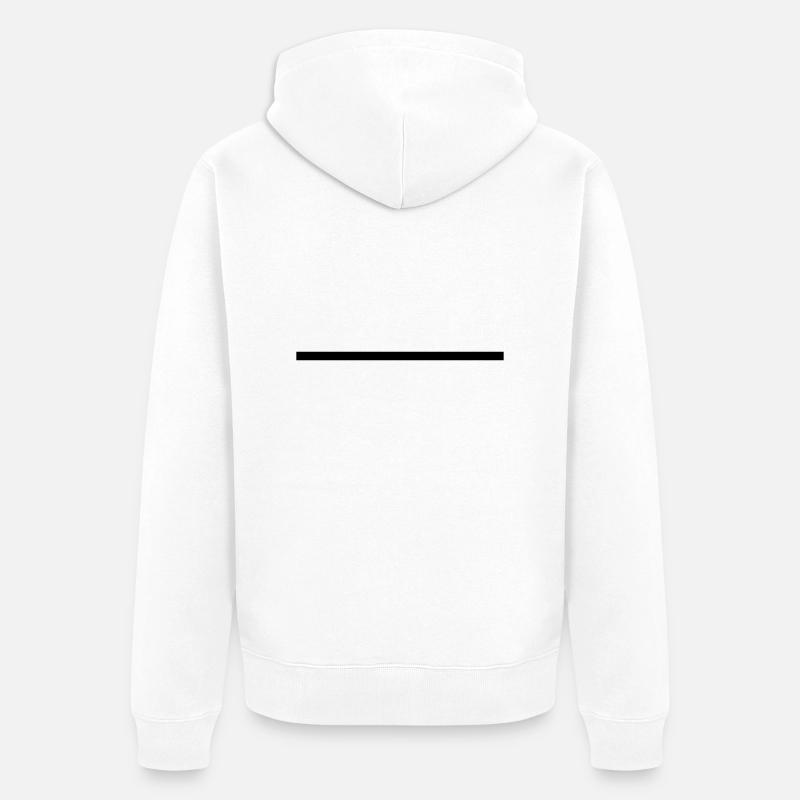 Straight Forward - Veste à capuche bio Premium Unisexe - blanc