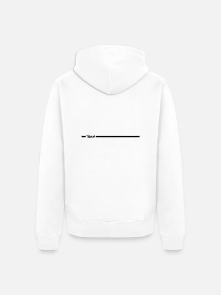 team_f1 - Veste à capuche bio Premium Unisexe - blanc