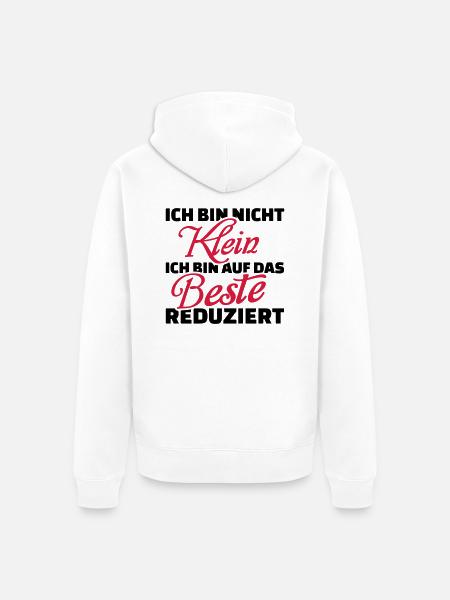 Klein - Unisex Premium Bio Zip Hoodie - Weiß