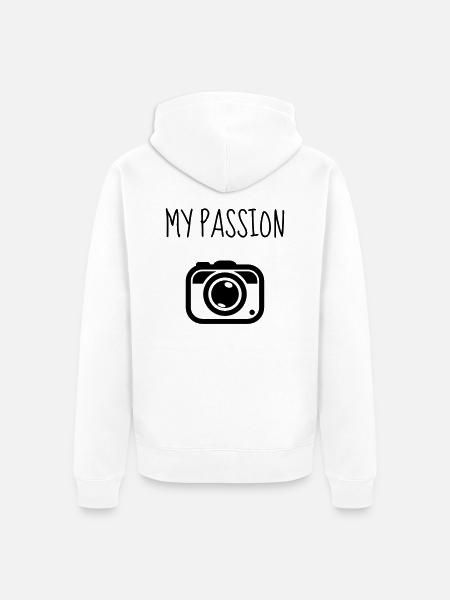 Fotograf / Fotografie / Bild / Video - Unisex Premium Bio Zip Hoodie - Weiß