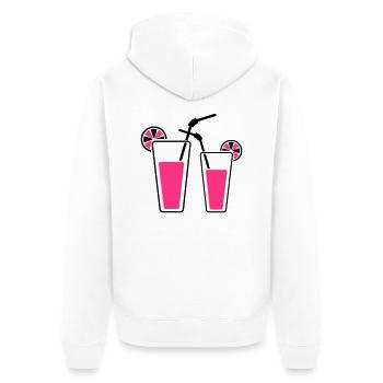 Cocktails - Veste à capuche bio Premium Unisexe - blanc - Dos - Thijin (182cm)