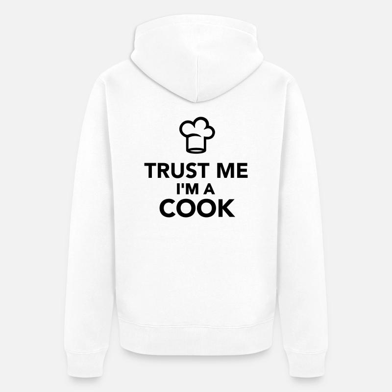 Koch - Unisex Premium Bio Zip Hoodie - Weiß