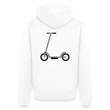 scooter scooter électrique amusant enfants jouet s - Veste à capuche bio Premium Unisexe - blanc - Dos - Thijin (182cm)
