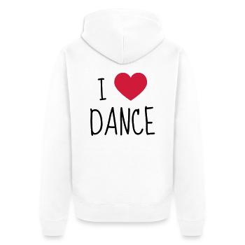 Tanz Musik Tänzer Ballett Oper - Unisex Premium Bio Zip Hoodie - Weiß - Hinten - Thijin (182cm)